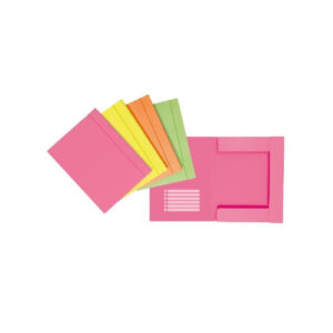 CARTELLA CON ELASTICO NEON 24,5X33 D.1 CONF.12PZ