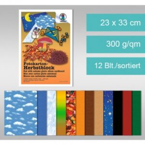 CARTONCINO AUTUNNALE 23X33 300GR 12FF
