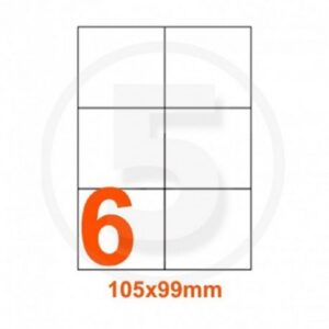 ETICHETTE A4 ADESIVE 105X99 100FF