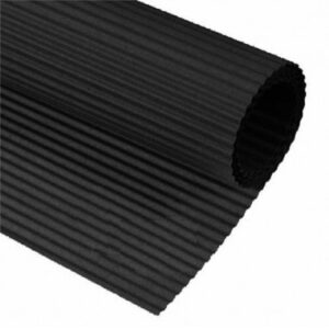 CARTONCINO ONDULATO NERO 50X70
