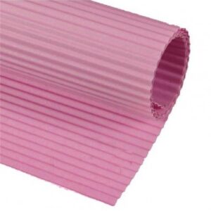 CARTONCINO ONDULATO ROSA 50X70