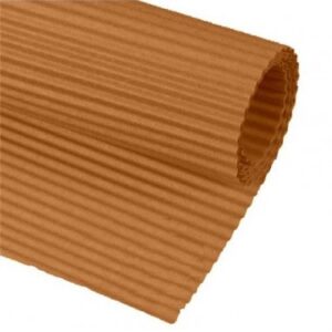 CARTONCINO ONDULATO ARANCIO 50X70