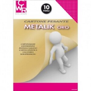 CARTONCINO METALLIK 23X33 ORO 10PZ