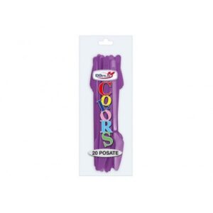 COLTELLI PLAST.VIOLA 20PZ