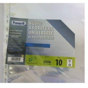 BUSTE C/FORI TRASP.35X50 10PZ