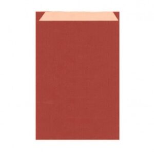 SACCHETTO CARTA KRAFT ROSSO+SOFF.12X22+4 100PZ