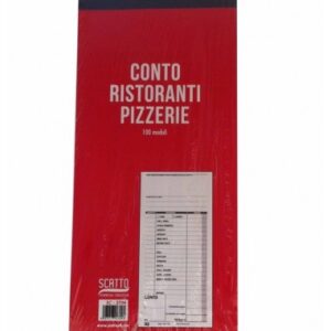CONTO RISTORANTE-PIZZERIA 100FF