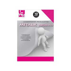 CARTONCINO 50X70 ARGENTO METALIK