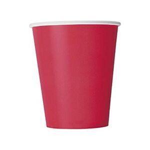BICCHIERI CARTA ROSSO 20PZ
