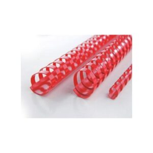 SPIRALI PLAST.ROSSO 19MM 100PZ