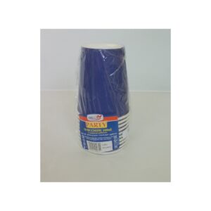 BICCHIERI CARTA AZZURRO 10PZ