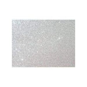 GOMMA EVA GLITTER ARGENTO 40X60