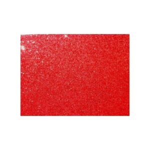 GOMMA EVA GLITTER ROSSO 40X60