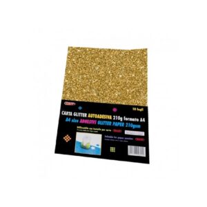 CARTA GLITTER ADESIVA A4 ORO 10FF