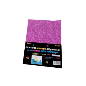 CARTA GLITTER ADESIVA A4 FUXIA 10FF