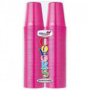 BICCHIERI PLAST.FUCSIA CONF.100PZ.