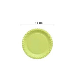 PIATTI CARTA DOLCE VERDE MELA 10PZ